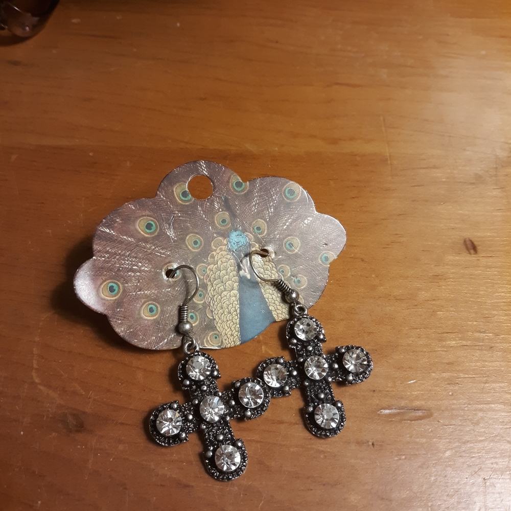 Cross earrings